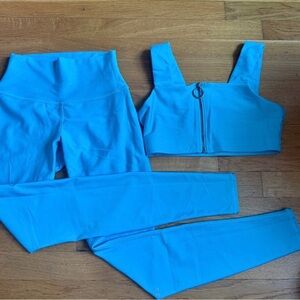 Women's Blue aqua Activewear Set